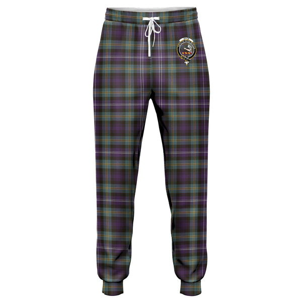 Dyce Weathered Clan Badge Tartan Jogger Pants