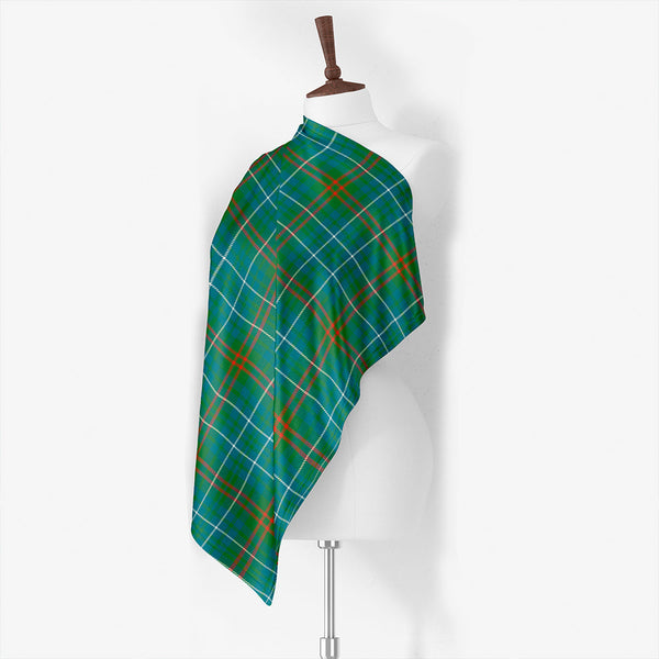 Ebronen Weathered Tartan Classic Silk Habotai Square Scarf