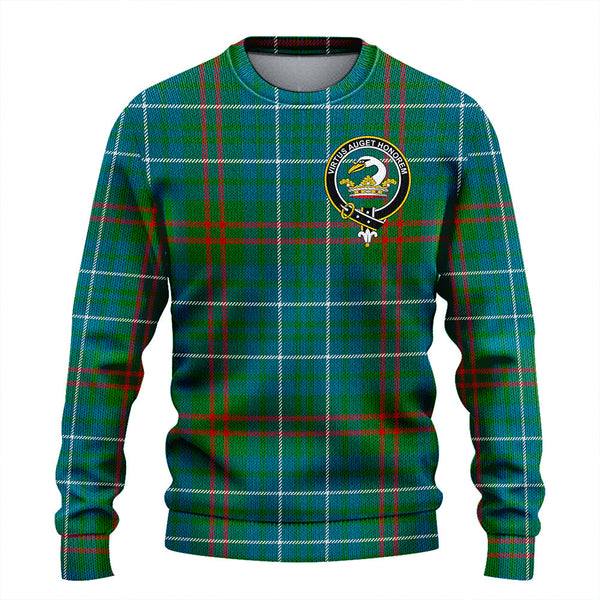 Edmonstone Modern Clan Badge Tartan Knitted Sweater