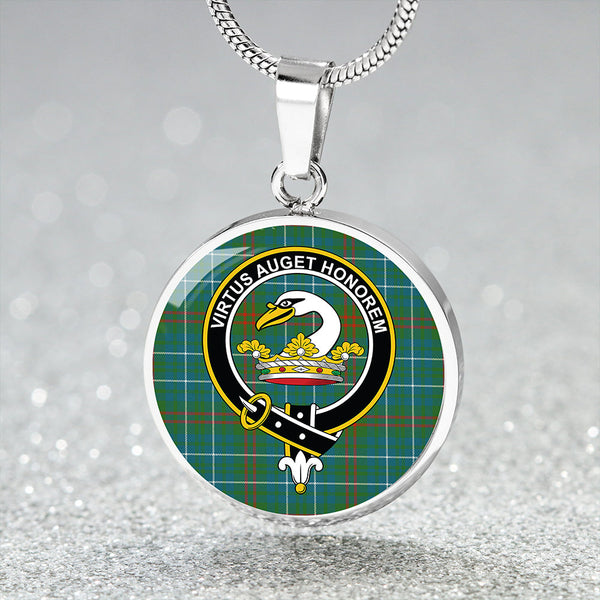 Edmonstone Ancient Clan Badge Tartan Classic Circle Necklace