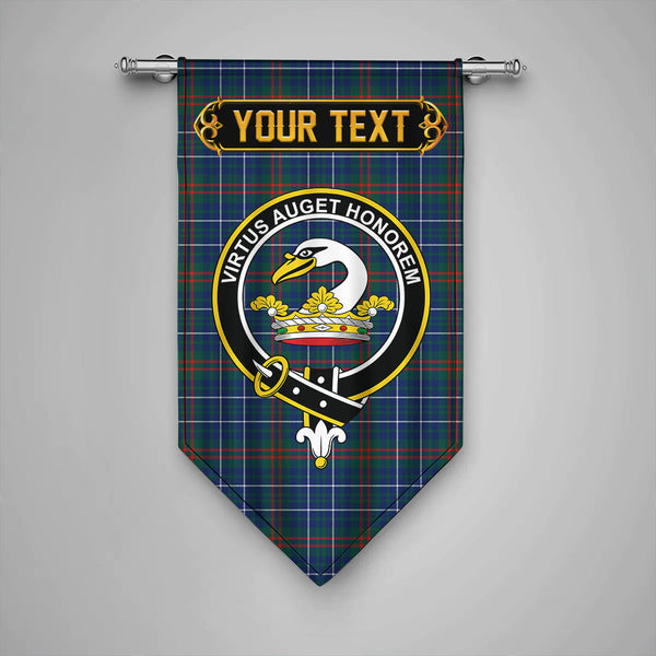 Edmonstone Modern Clan Badge Tartan Gonfalon Personalize