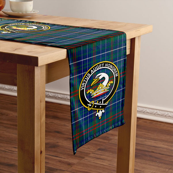 Edmonstone Weathered Clan Badge Tartan Table Runner