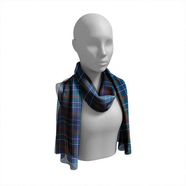 Edmonstone Modern Tartan Classic Silk Habotai Long Scarf