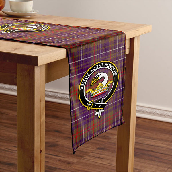 Edmonstone Clan Badge Tartan Table Runner