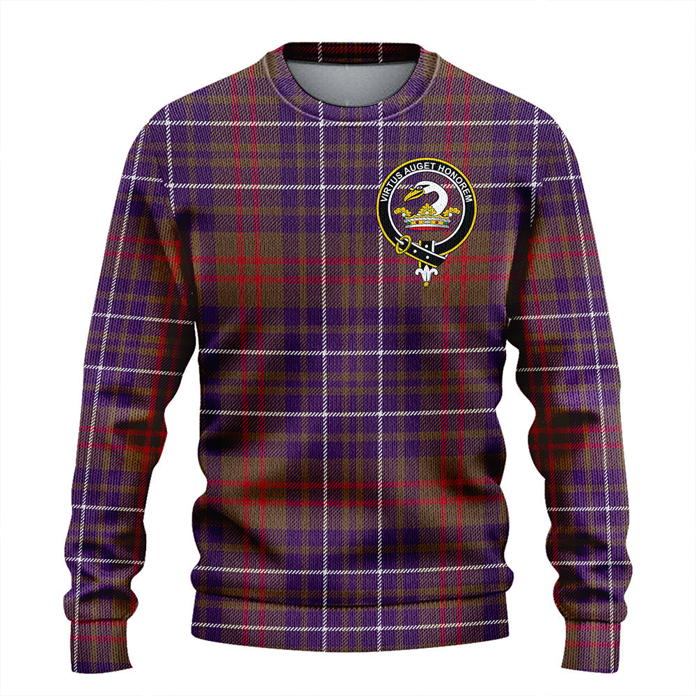 Edmonstone Clan Badge Tartan Knitted Sweater