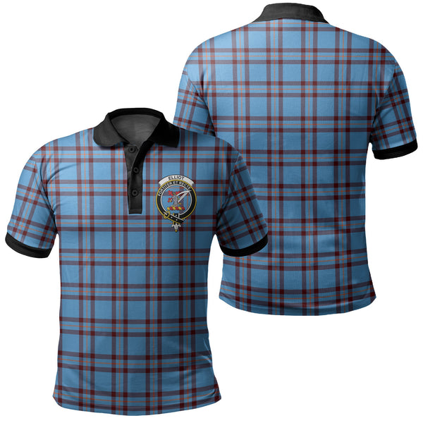 Elliot Ancient Tartan Crest Polo Shirt Black Neck 2 Style