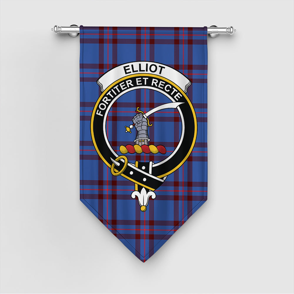 Elliot Modern Tartan Classic Crest Gonfalon