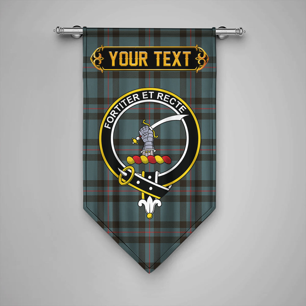 Elliot (Ellot) Weathered Clan Badge Tartan Gonfalon Personalize