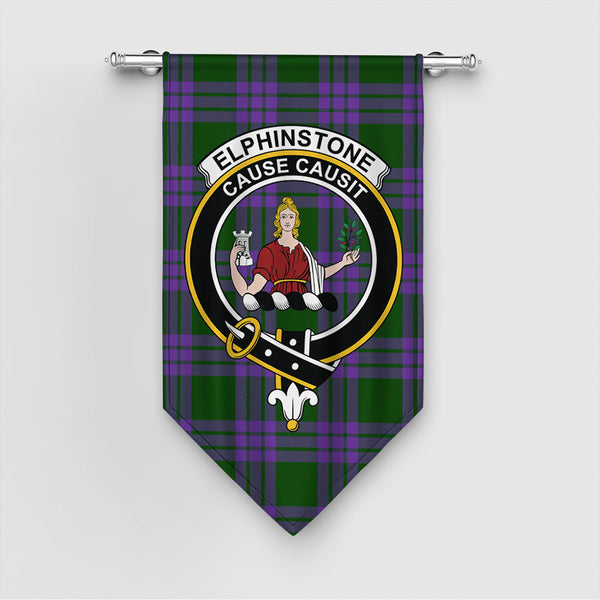 Elphinstone Tartan Classic Crest Gonfalon