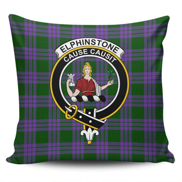 Elphinstone Tartan Classic Crest Pillow Cover