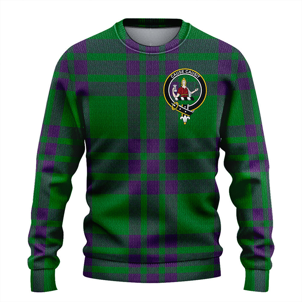 Elphinstone Ancient Clan Badge Tartan Knitted Sweater