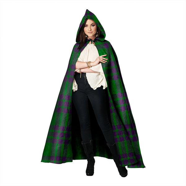 Elphinstone Ancient Clan Badge Tartan Hooded Cloak