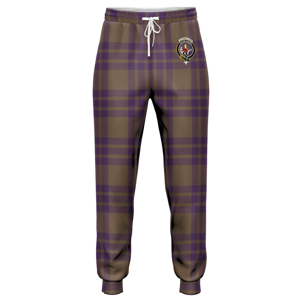 Elphinstone Weathered Clan Badge Tartan Jogger Pants