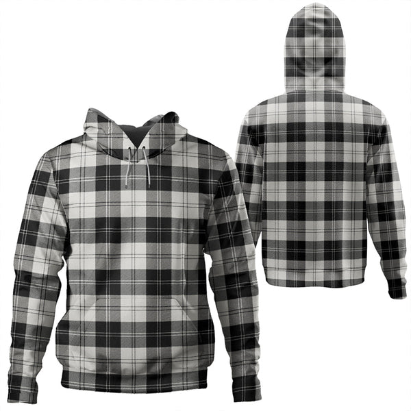 Erskine Black & White Tartan Classic Hoodie