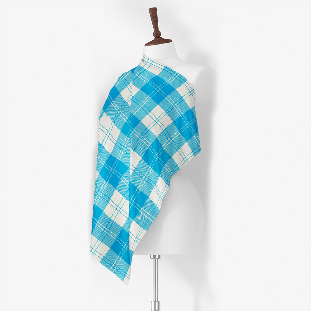 Elphinstone Modern Tartan Classic Silk Habotai Square Scarf