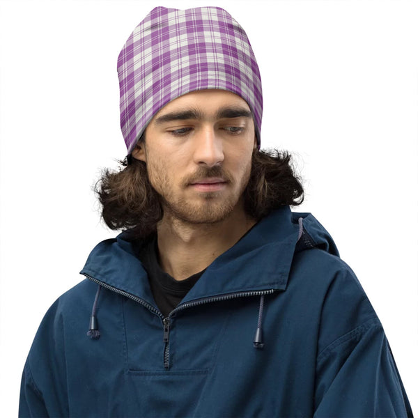 Erskine Dress Purple Tartan Beanie