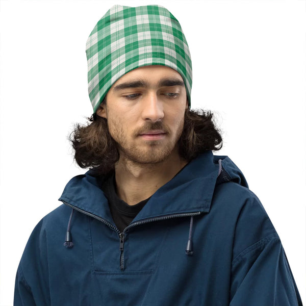 Erskine Green Clan Badge Tartan Beanie