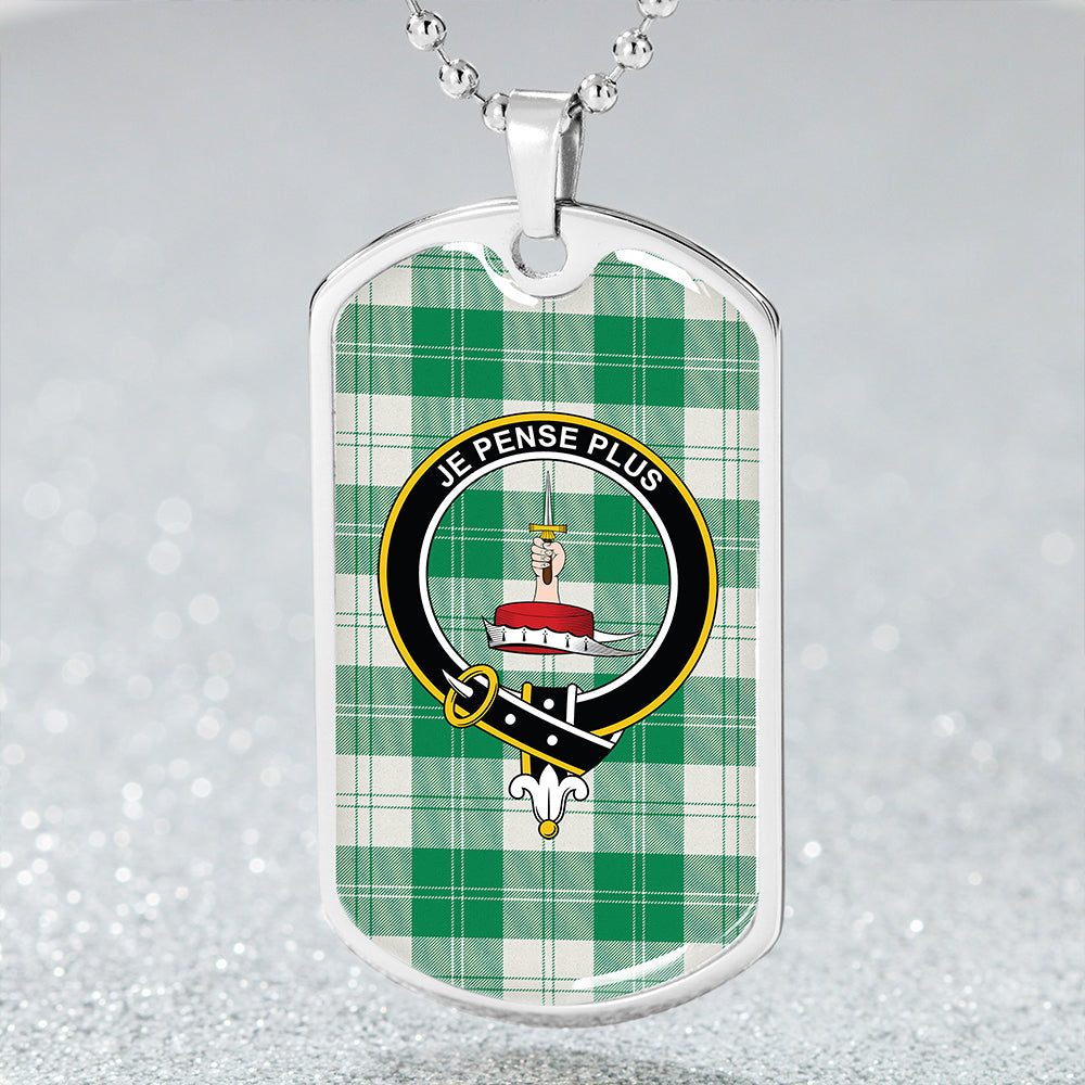 Erskine Hunting Ancient Clan Badge Classic Tartan Dog Tag Necklace