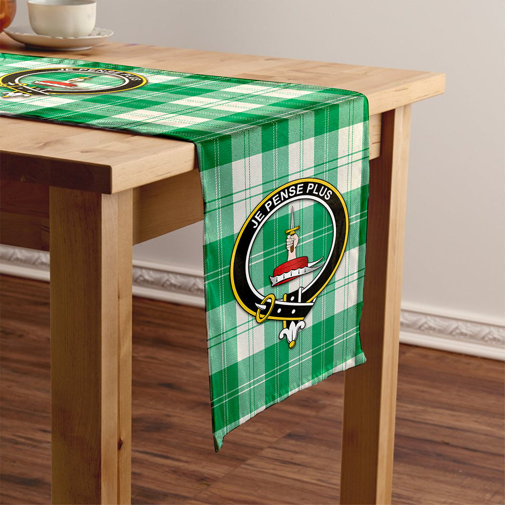 Erskine Purple Clan Badge Tartan Table Runner