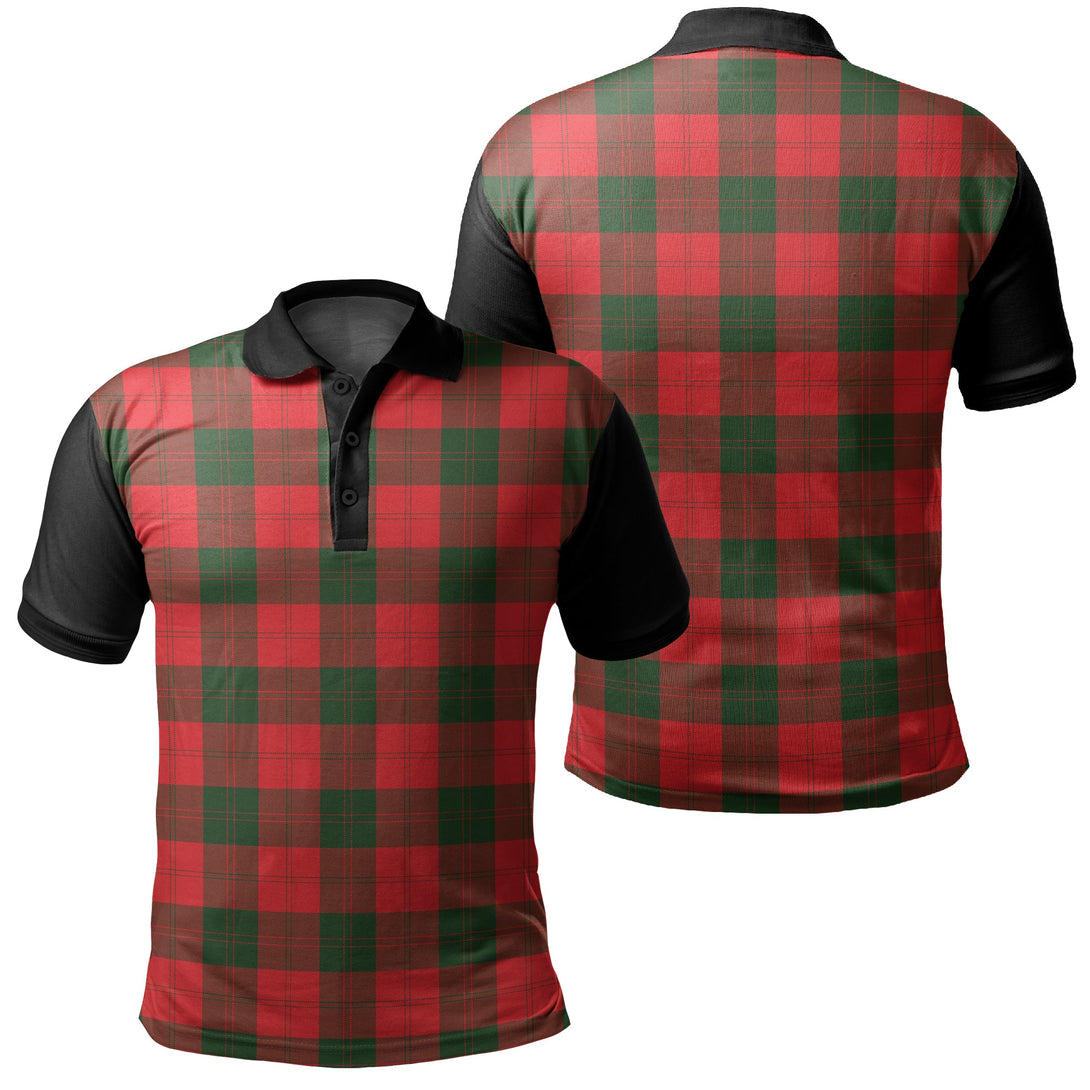 Erskine Modern Tartan Classic Polo Shirt Black Neck 1 Style