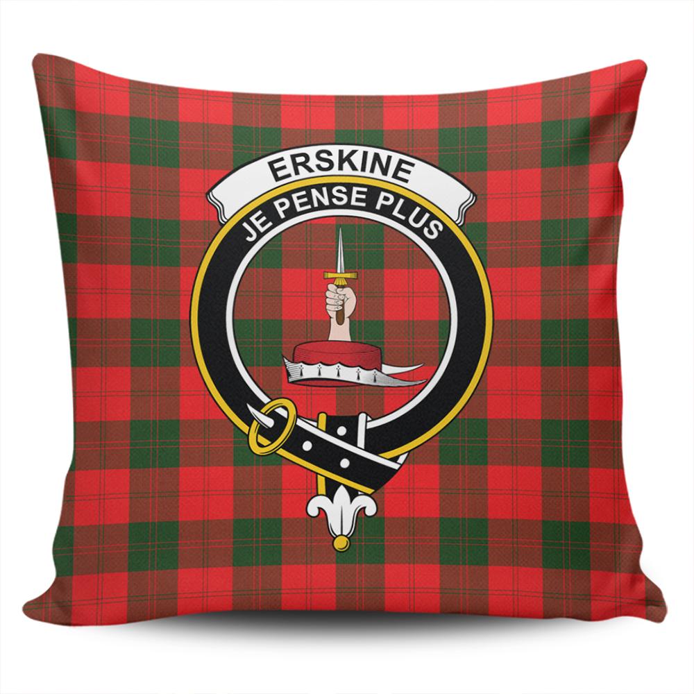 Erskine Modern Tartan Classic Crest Pillow Cover