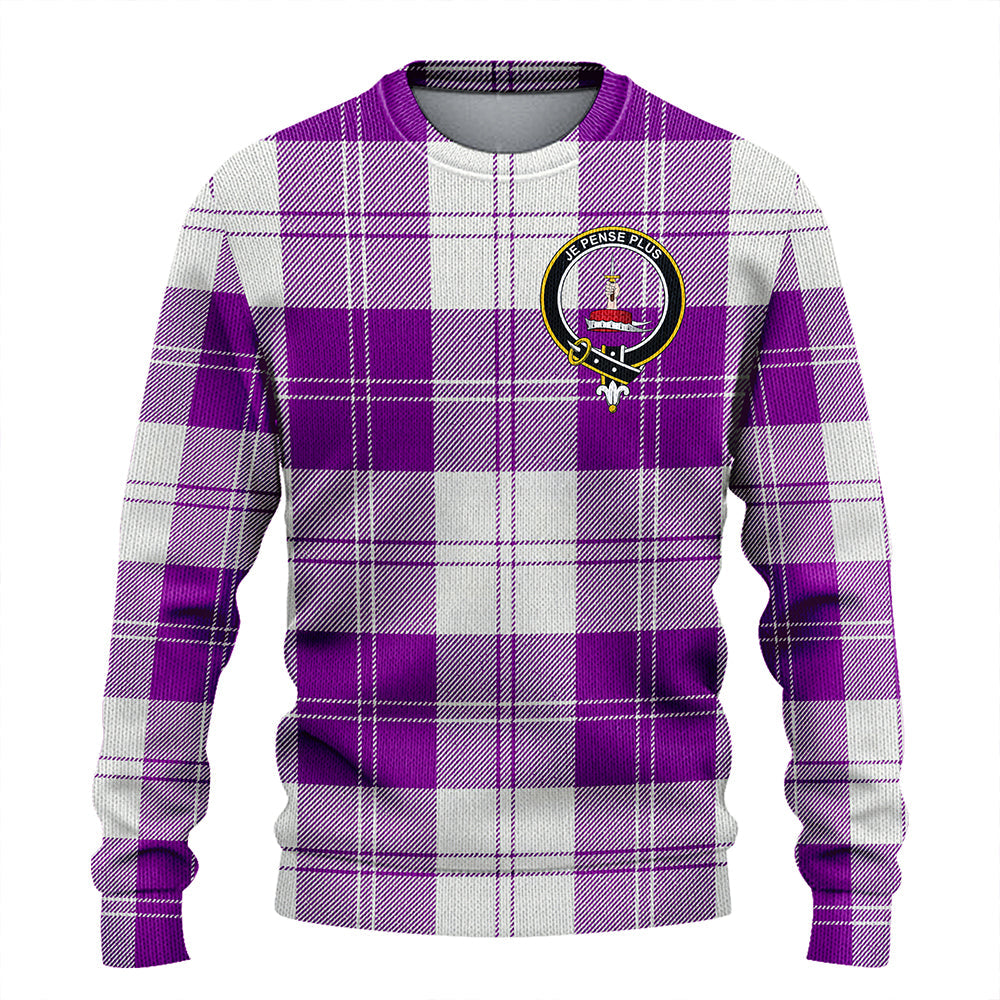 Erskine Red Clan Badge Tartan Knitted Sweater