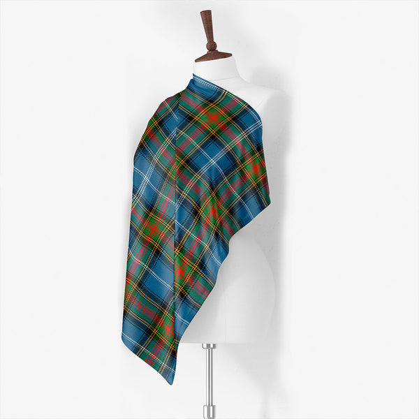 Erskine Hunting Weathered Tartan Classic Silk Habotai Square Scarf