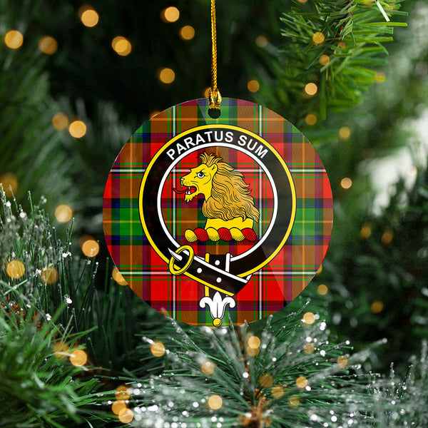 Fairlie Modern Clan Badge Tartan Plastic Christmas Ornaments