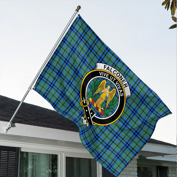 Falconer Classic Crest House Flag