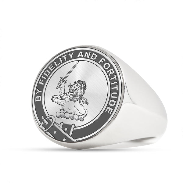 Farquharson Clan Badge Engraved Signet Ring