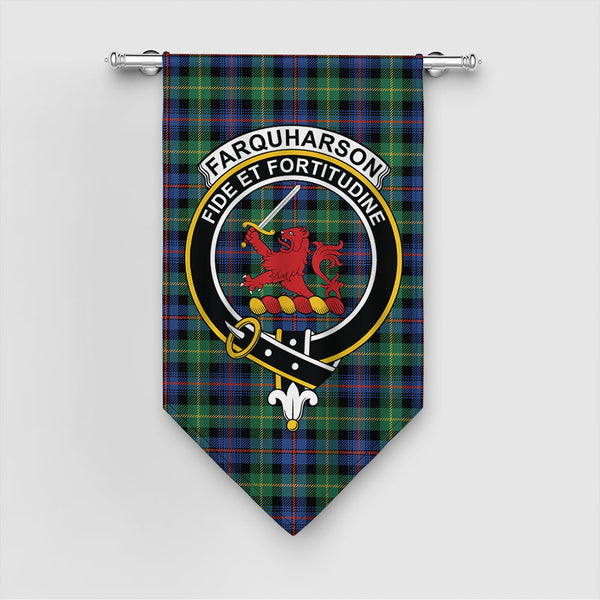 Farquharson Ancient Tartan Classic Crest Gonfalon