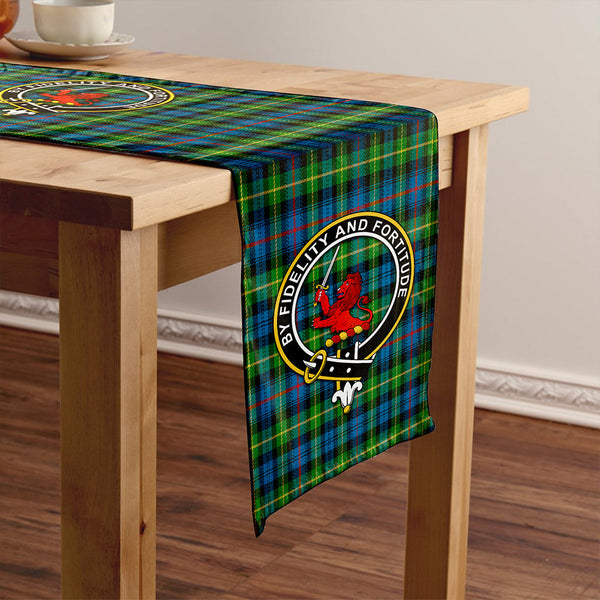 Farquharson Ancient Clan Badge Tartan Table Runner