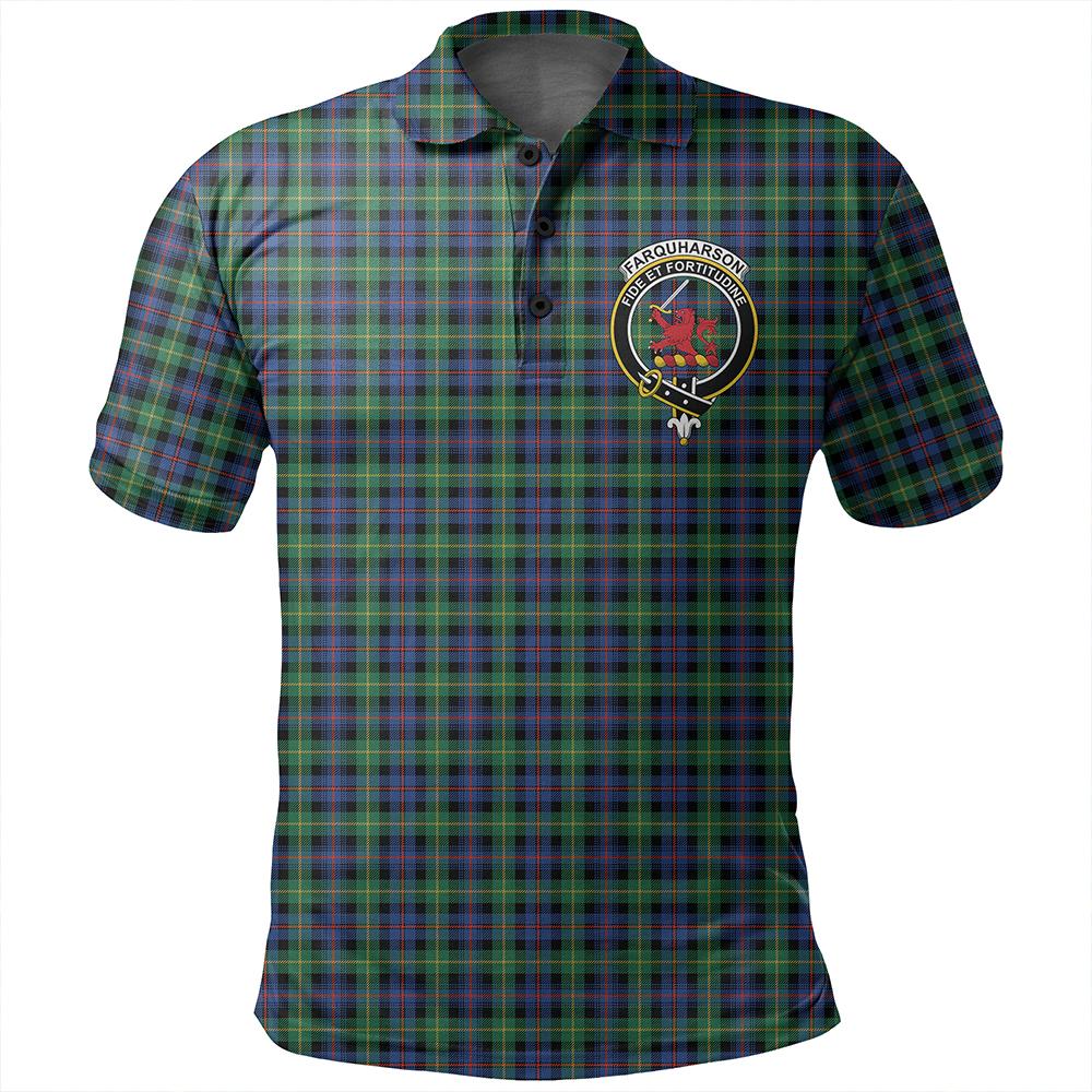 Farquharson Ancient Tartan Classic Crest Polo Shirt | Celticprime.com ...