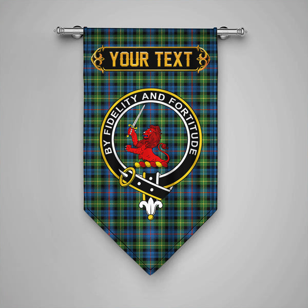 Farquharson Ancient Clan Badge Tartan Gonfalon Personalize