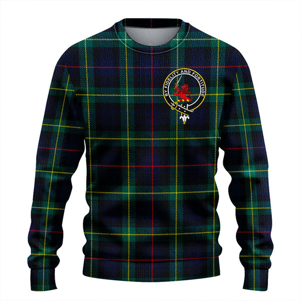 Farquharson Modern Clan Badge Tartan Knitted Sweater