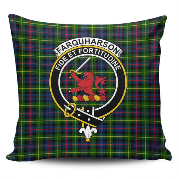 Farquharson Modern Tartan Classic Crest Pillow Cover