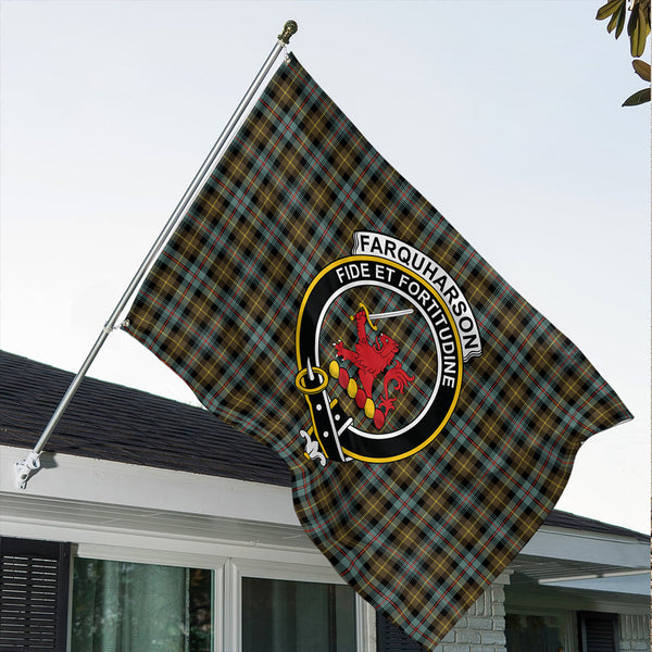 Farquharson Weathered Classic Crest House Flag