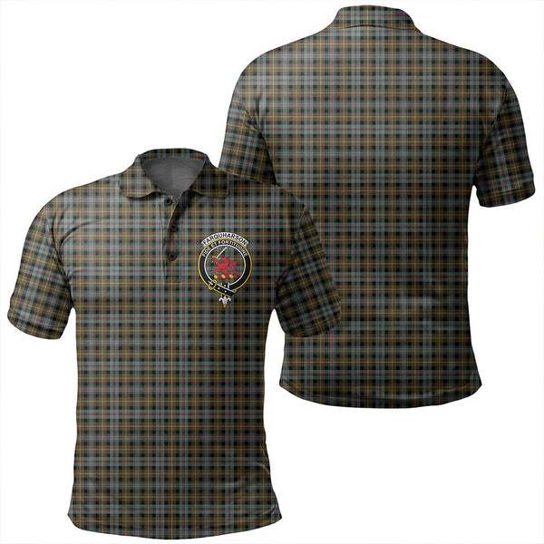 Farquharson Weathered Tartan Classic Crest Polo Shirt