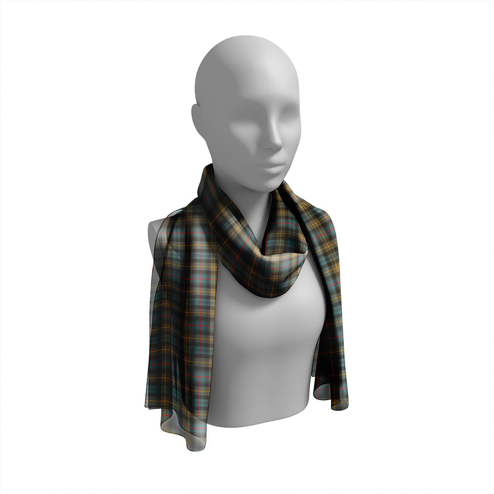 Farquharson Weathered Tartan Classic Silk Habotai Long Scarf