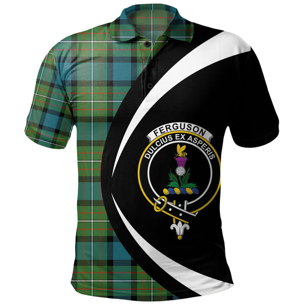 Ferguson Ancient Clan Badge Tartan Polo Shirt Circle Style Personalized