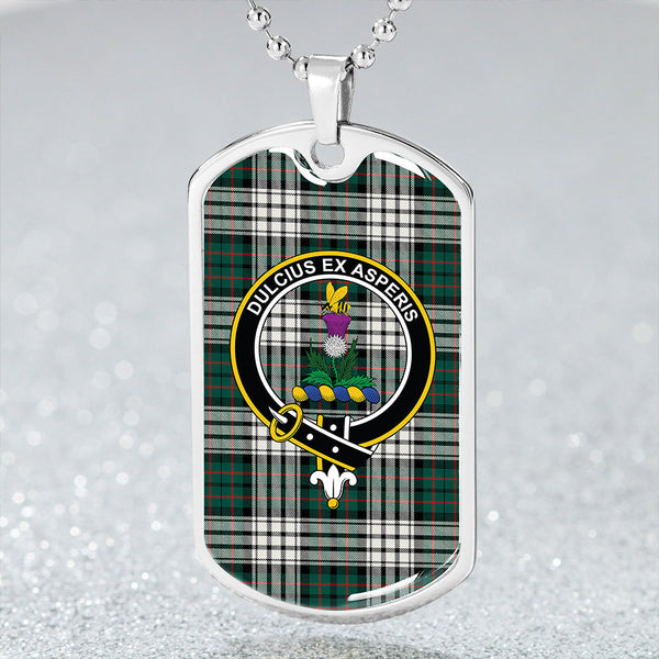 Ferguson Dress #2 Modern Clan Badge Classic Tartan Dog Tag Necklace