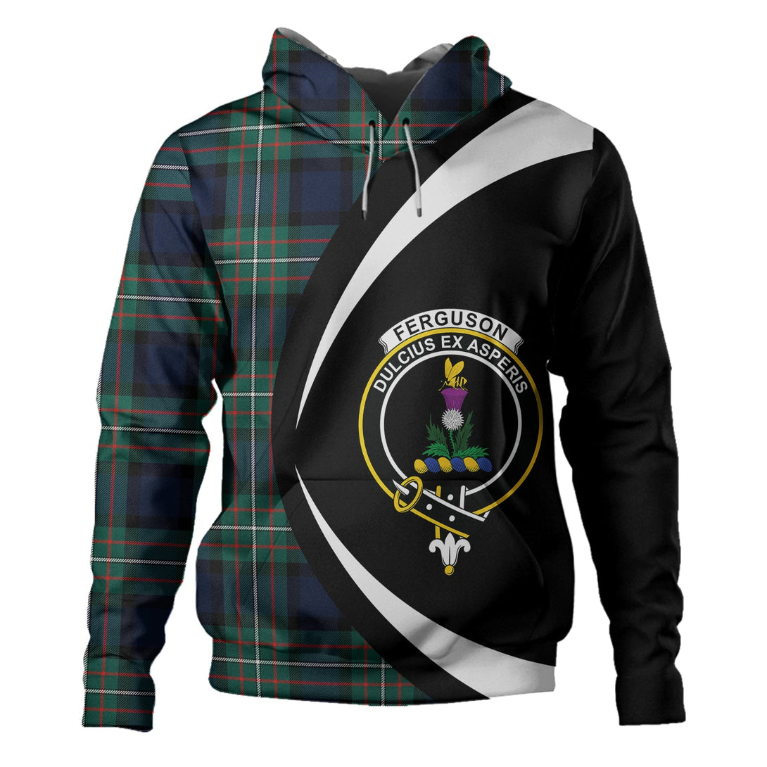 Ferguson Modern Clan Badge Tartan Hoodie Circle Style