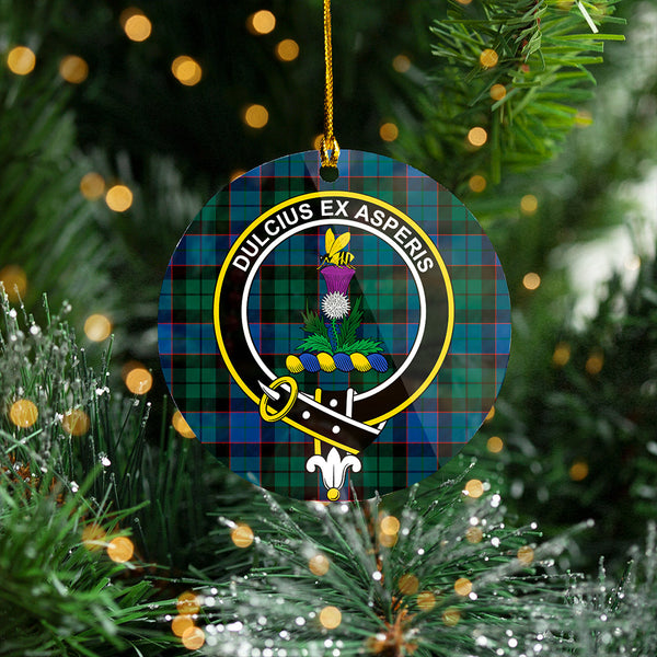 Ferguson of Balquhidder Modern Clan Badge Tartan Plastic Christmas Ornaments