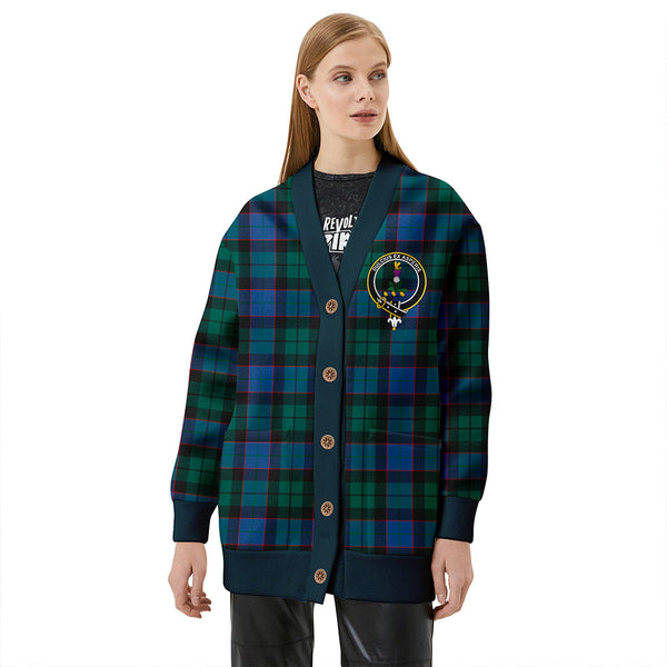 Ferguson of Balquhidder Modern Clan Badge Tartan V-neck Cardigan