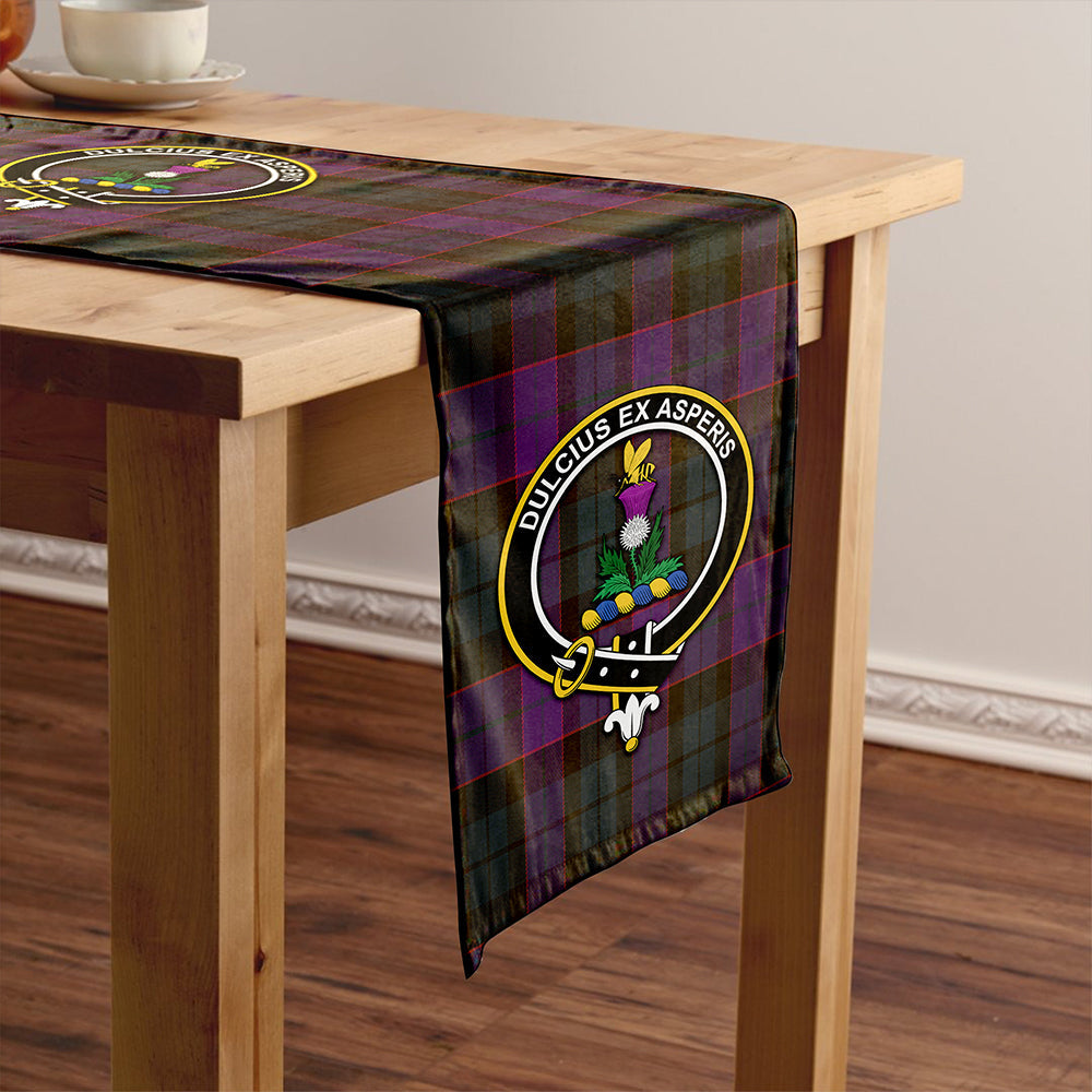 Ferguson of Balquhidder Weathered Clan Badge Tartan Table Runner