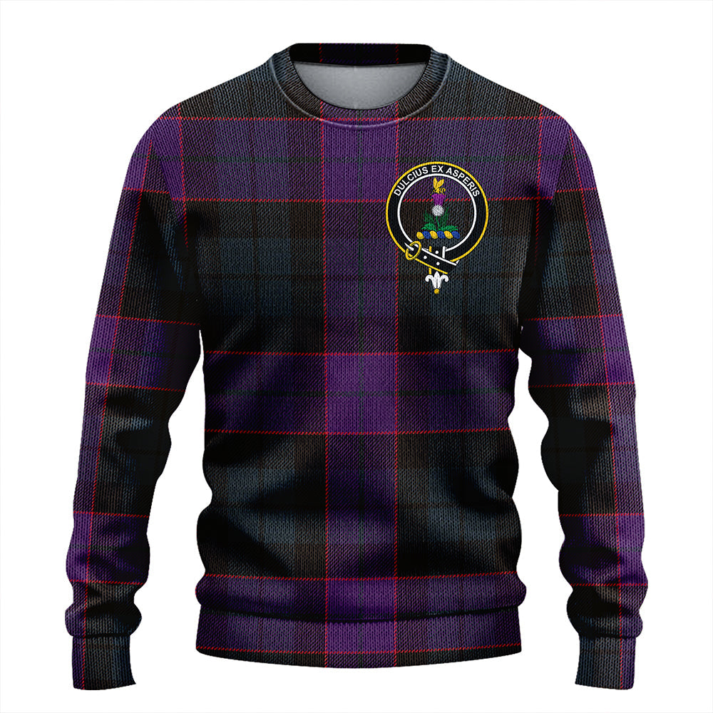 Ferguson of Balquhidder Weathered Clan Badge Tartan Knitted Sweater