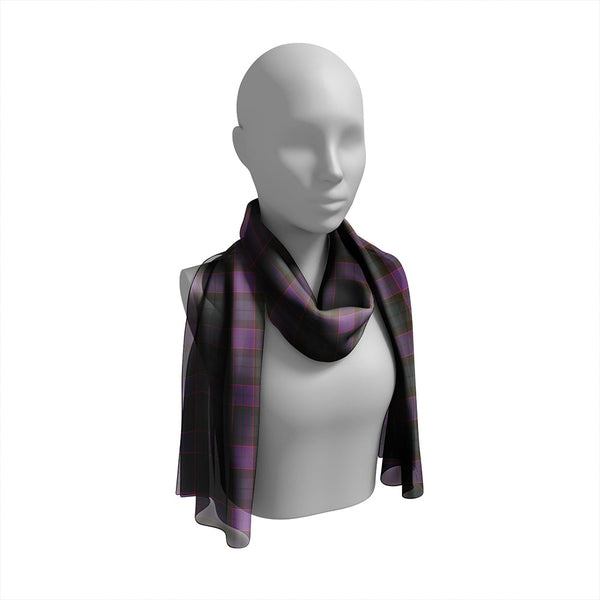 Ferguson of Balquhidder Weathered Tartan Classic Silk Habotai Long Scarf