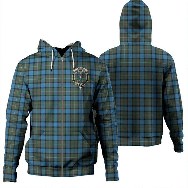 Fergusson Ancient Tartan Classic Crest Zipper Hoodie