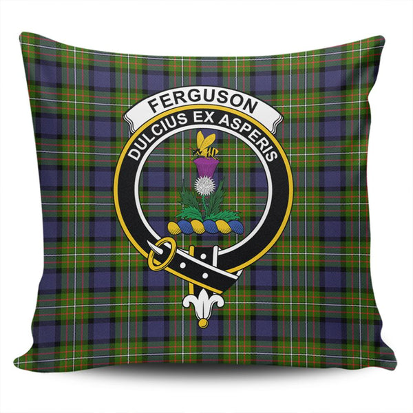 Fergusson Modern Tartan Classic Crest Pillow Cover