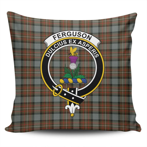 Fergusson Weathered Tartan Classic Crest Pillow Cover